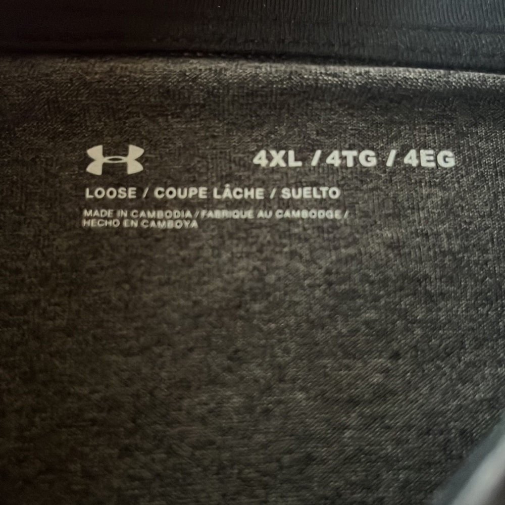 Underarmor 4XL light ouster zip dry fit pull over Big and tall - Picture 2 of 5